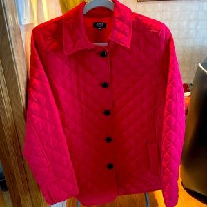 ❤️♥️ JONES OF NEW YORK LIGHT WEIGHT QUILTED RED JACKET. SIZE L